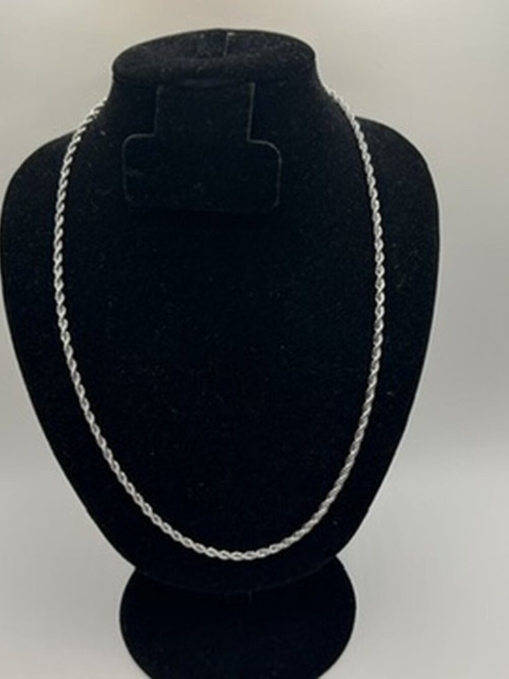 Mens Rope Chain 3mm 24 Inch Real Silver Solid Miami Plated Statement Bold New
